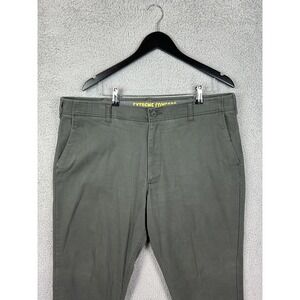 Lee Extreme Comfort Relaxed Fit Pants Mens 38x34 Green Performance Stretch Chino